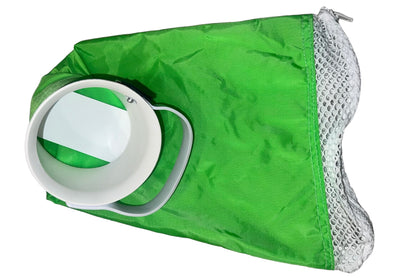green scallop bags